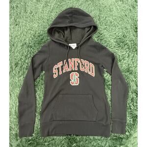 Champion Stanford University Hoodie Women's XS Black Pullover Sweatshirt